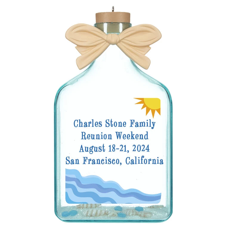 Hallmark A Day At The Beach Sun & Waves Personalized Text Ornament