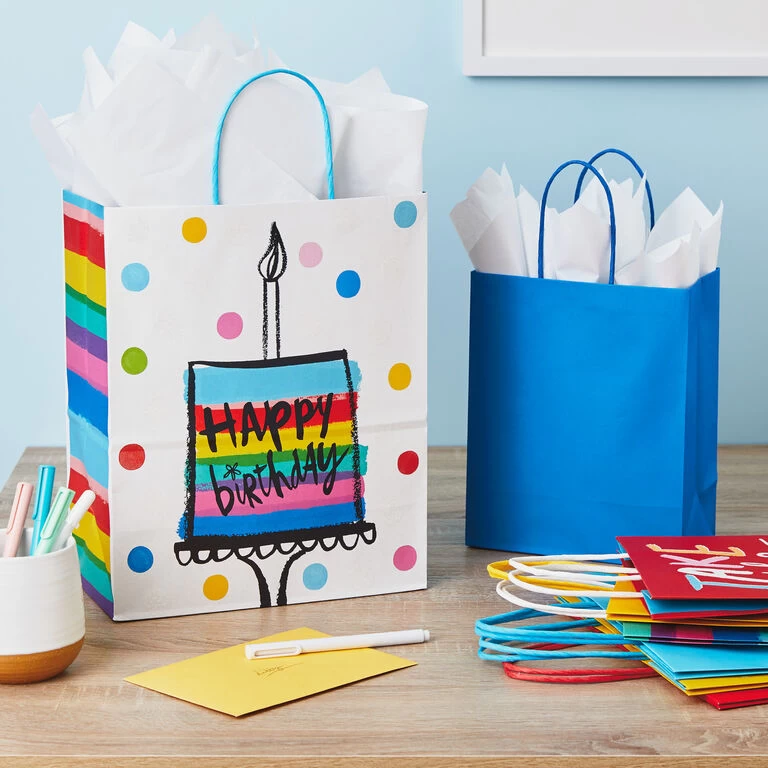 Hallmark Birthday Cheer 8-Pack Assorted Gift Bags - Image 2