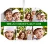 Hallmark Five-Photo Personalized Text And Photo Metal Ornament
