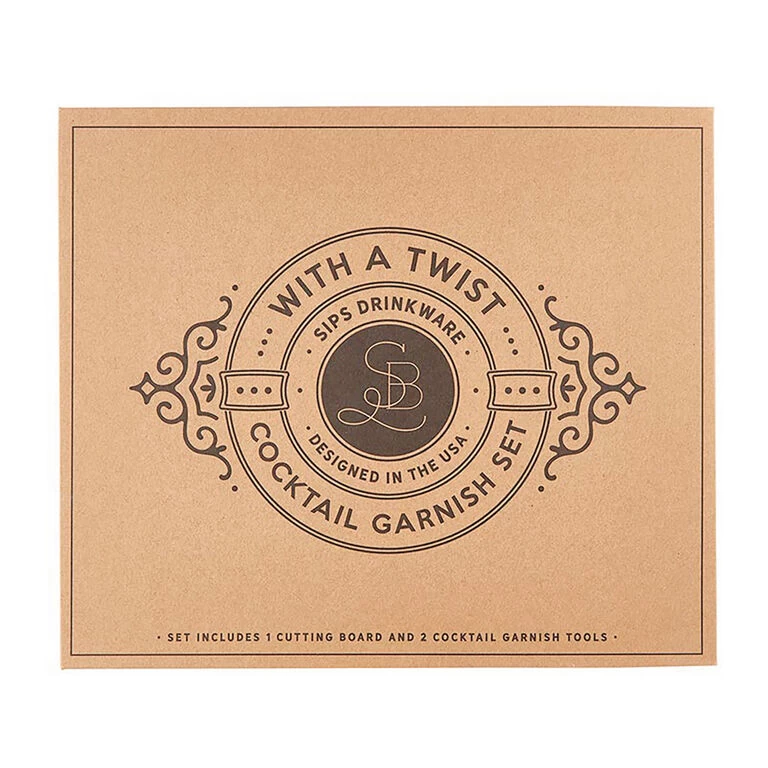 Garnish Tools In Cardboard Book Box, Set Of 3 - Image 2