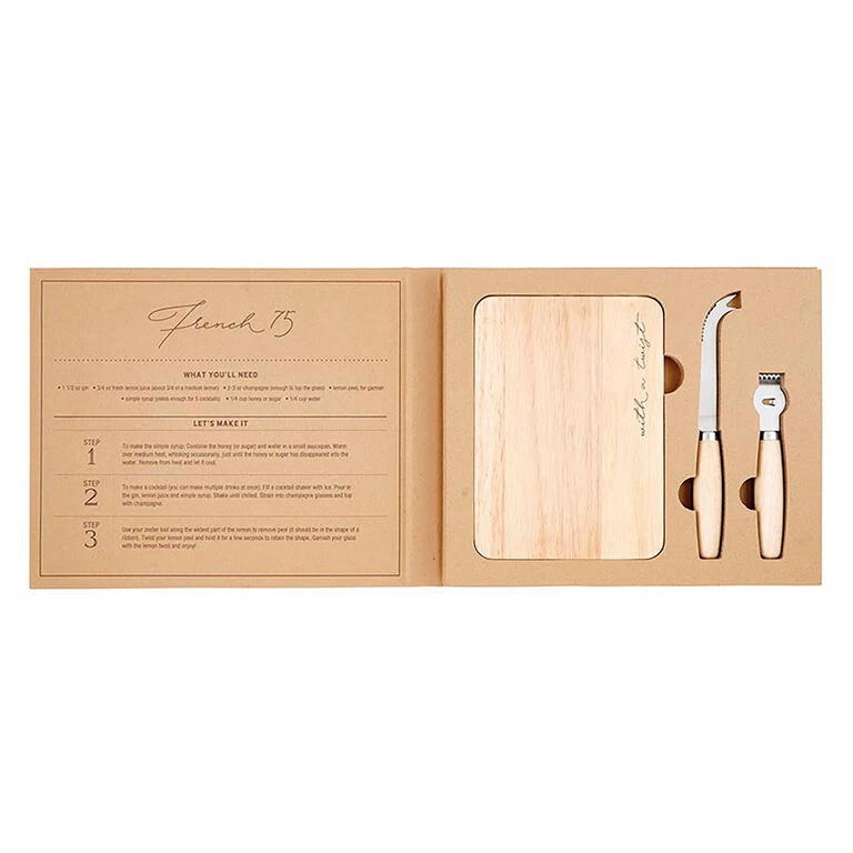 Garnish Tools In Cardboard Book Box, Set Of 3 - Image 3