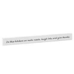 Hallmark In This Kitchen Wood Quote Sign, 23.5x2