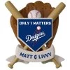 MLB Baseball Personalized Ornament, Dodgers™
