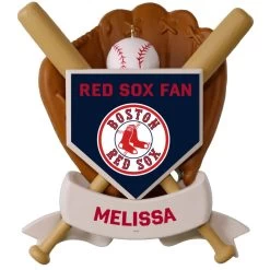 MLB Baseball Personalized Ornament, Red Sox™