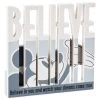 Hallmark Disney Mickey Mouse Believe Wood Quote Sign, 6x6