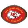 Hallmark NFL Football Kansas City Chiefs Text Personalized Ornament