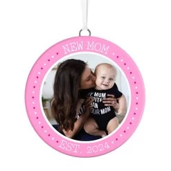 Hallmark New Mom Personalized Text And Photo Ceramic Ornament