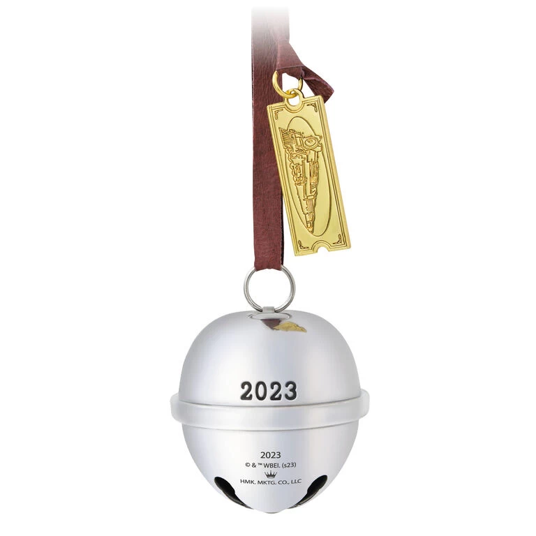 Hallmark The Polar Express™ Santa's Sleigh Bell 2023 Metal Ornament - Image 6