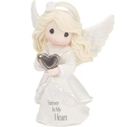 Precious Moments Forever In My Heart Angel Memorial Figurine, 4.75" H