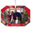 Hallmark Red Plaid Personalized Text And Photo Metal Ornament